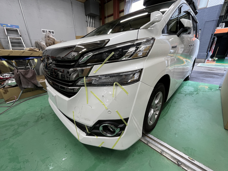 バンパーのスリキズ